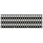 Black And White Circles Pattern Banner and Sign 9  x 3 