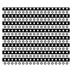 Black And White Circles Pattern Premium Plush Fleece Blanket (Small)