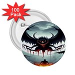 Halloween Goodie 2.25  Buttons (100 pack) 