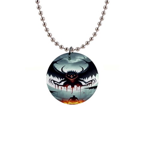 Halloween Goodie 1  Button Necklace from ArtsNow.com Front