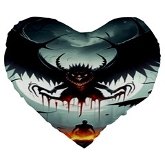 Halloween Goodie Large 19  Premium Heart Shape Cushions from ArtsNow.com Front