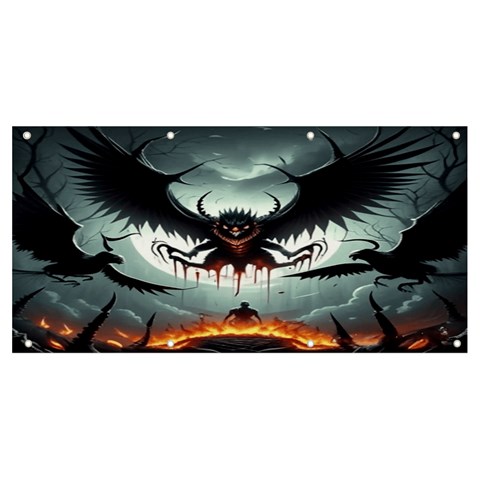 Halloween Goodie Banner and Sign 8  x 4  from ArtsNow.com Front