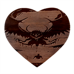 Halloween Goodie Heart Wood Jewelry Box