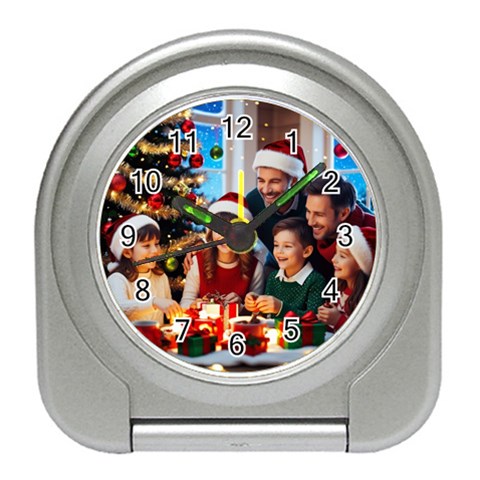 The Christmas Collection Travel Alarm Clock from ArtsNow.com Front