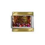 Merry christmas Gold Trim Italian Charm (9mm)