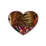 Merry christmas Rubber Heart Coaster (4 pack)