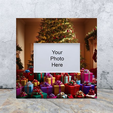 Merry christmas White Box Photo Frame 4  x 6  from ArtsNow.com Front