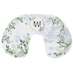 Personalized Initial Name Floral Travel Neck Pillow Travel Neck Pillow from ArtsNow.com Front