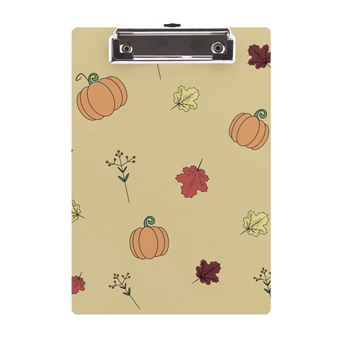 Halloween Fall Pattern A5 Acrylic Clipboard from ArtsNow.com Front