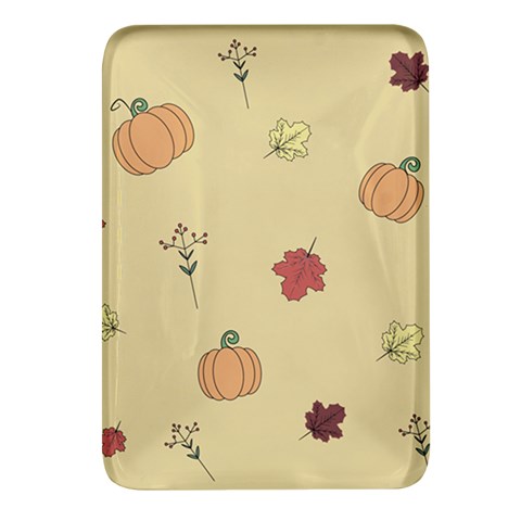 Halloween Fall Pattern Rectangular Glass Fridge Magnet (4 pack) from ArtsNow.com Front