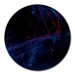 Abstract Feathers Round Mousepad