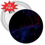 Abstract Feathers 3  Buttons (10 pack) 