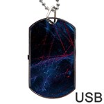 Abstract Feathers Dog Tag USB Flash (Two Sides)