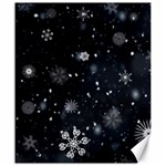 Snowflakes Snow Snowfall Snowing Canvas 20  x 24 