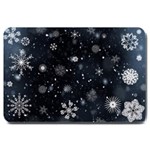 Snowflakes Snow Snowfall Snowing Large Doormat