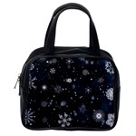 Snowflakes Snow Snowfall Snowing Classic Handbag (One Side)