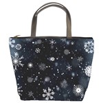 Snowflakes Snow Snowfall Snowing Bucket Bag