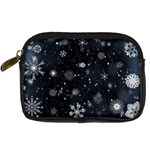 Snowflakes Snow Snowfall Snowing Digital Camera Leather Case