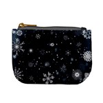 Snowflakes Snow Snowfall Snowing Mini Coin Purse