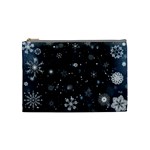 Snowflakes Snow Snowfall Snowing Cosmetic Bag (Medium)