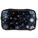 Snowflakes Snow Snowfall Snowing Toiletries Bag (One Side)