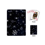 Snowflakes Snow Snowfall Snowing Playing Cards Single Design (Mini)