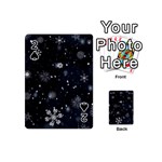 Snowflakes Snow Snowfall Snowing Playing Cards 54 Designs (Mini)