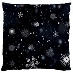 Snowflakes Snow Snowfall Snowing Large Cushion Case (One Side)