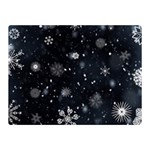 Snowflakes Snow Snowfall Snowing Two Sides Premium Plush Fleece Blanket (Mini)