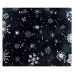 Snowflakes Snow Snowfall Snowing Premium Plush Fleece Blanket (Small)