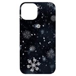 Snowflakes Snow Snowfall Snowing iPhone 14 Black UV Print Case