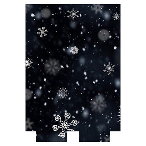 Snowflakes Snow Snowfall Snowing Automatic Folding Umbrella with Case (Small) from ArtsNow.com Case