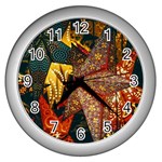 Stars Lanterns Lighting Wall Clock (Silver)