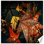 Stars Lanterns Lighting Canvas 16  x 16 