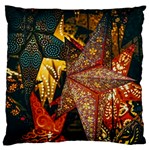 Stars Lanterns Lighting Large Premium Plush Fleece Cushion Case (One Side)