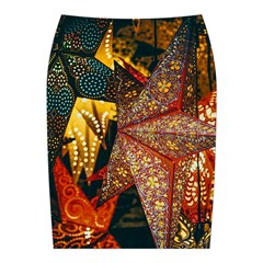 Stars Lanterns Lighting Midi Wrap Pencil Skirt from ArtsNow.com Back