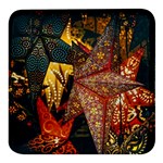 Stars Lanterns Lighting Square Glass Fridge Magnet (4 pack)