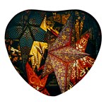 Stars Lanterns Lighting Heart Glass Fridge Magnet (4 pack)