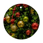 Christmas Tree Ornament Deco Round Ornament (Two Sides)