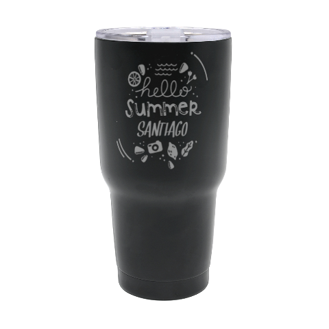 Personalized Name Any Text Summer 30oz Thermal Travel Tumbler 30oz Thermal Travel Tumbler from ArtsNow.com Front