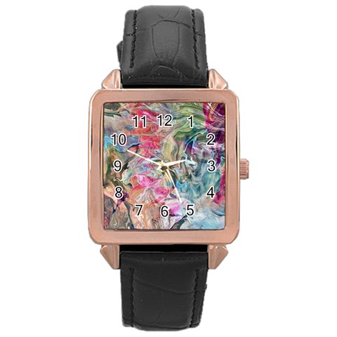 Flow Rose Gold Leather Watch  from ArtsNow.com Front