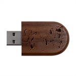 Flow Wood Oval USB Flash Drive