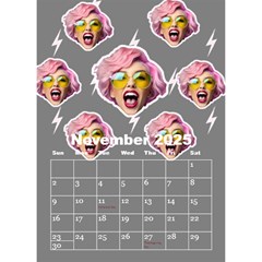 Happy Face Desktop Calendar 6  x 8.5  from ArtsNow.com Nov 2025