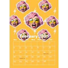 Happy Face Desktop Calendar 6  x 8.5  from ArtsNow.com Feb 2025