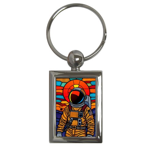 Astronaut Key Chain (Rectangle) from ArtsNow.com Front