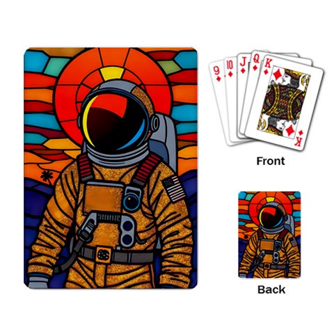 Astronaut Playing Cards Single Design (Rectangle) from ArtsNow.com Back