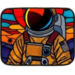 Astronaut Two Sides Fleece Blanket (Mini)