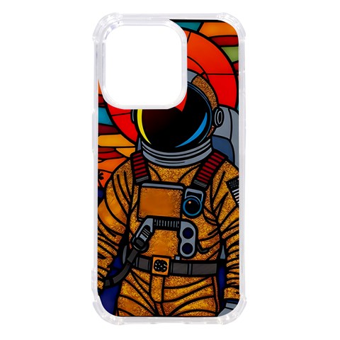 Astronaut iPhone 14 Pro TPU UV Print Case from ArtsNow.com Front