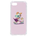 Baby dragon reading iPhone SE