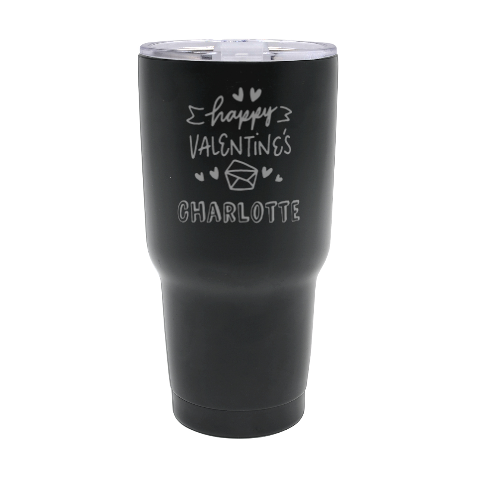 Personalized Name Any Text Valentine Day Quotes 30oz Thermal Travel Tumbler 30oz Thermal Travel Tumbler from ArtsNow.com Front